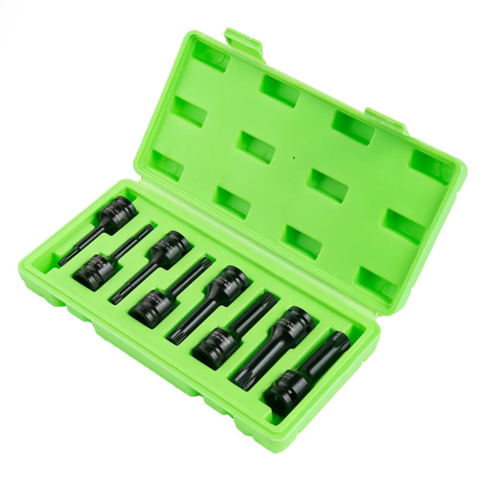 1/2" PAVAROS IMPACT "SPLINE" SOCKETS, 8 PCS. DS1180