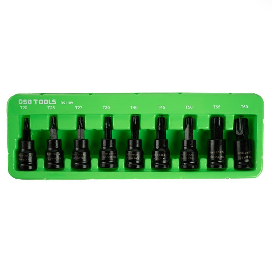 3/8" PAVAROS IMPACT "TORX" SOCKETS, 9 PCS. DS1189