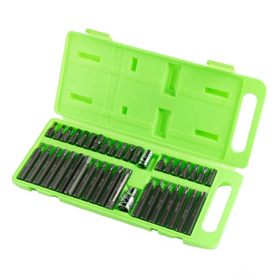 Set of Sockets "HEX, TORX, SPLINE", 40 pcs Set DS1210