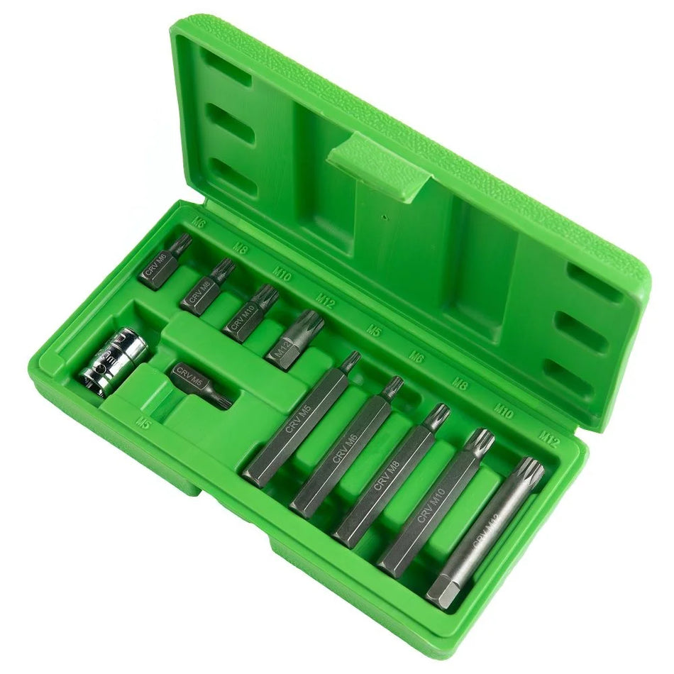 3/8" PAVAROS "SPLINE" SOCKET SET, 11 PCS. DS1215