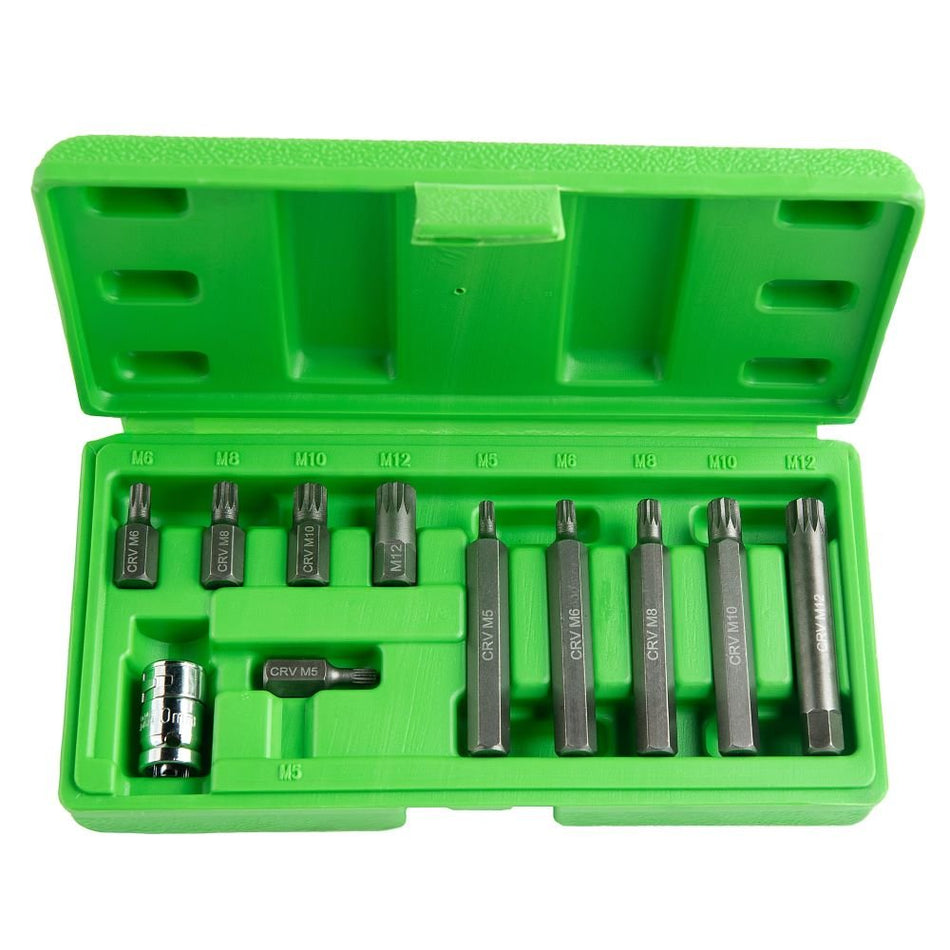 3/8" PAVAROS "SPLINE" SOCKET SET, 11 PCS. DS1215