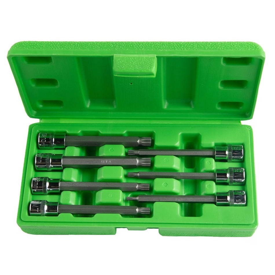 3/8" PAVAROS 110 MM (LENGTH) "SPLINE" SOCKET SET, 7 PCS. DS1227