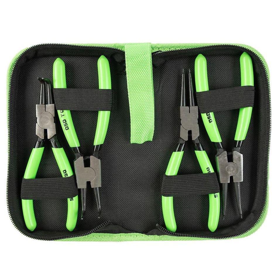 4 DALIŲ FIKSUOJAMŲJŲ ŽIEDŲ REPLIŲ RINKINYS SU UŽTRAUKIAMU DĖKLU - 6" DS1251