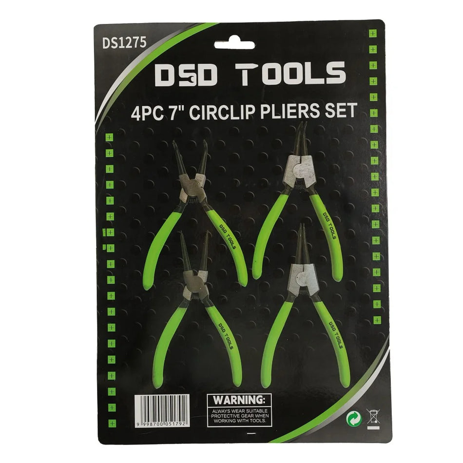 Set of 4 pcs. 180 mm snap rings (retaining rings) pliers DS1275