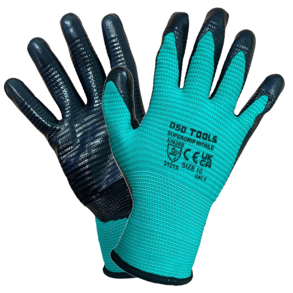 XL-LATEX COATED GLOVES, - PACKAGE, 12 PAIRS DS1287