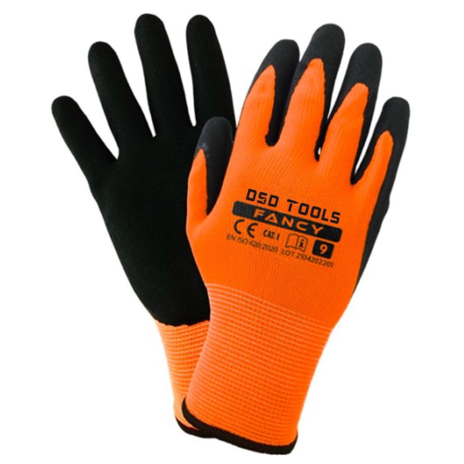 Latex Coated Polyester Gloves Size XL - Pack of 12 Pairs DS1288
