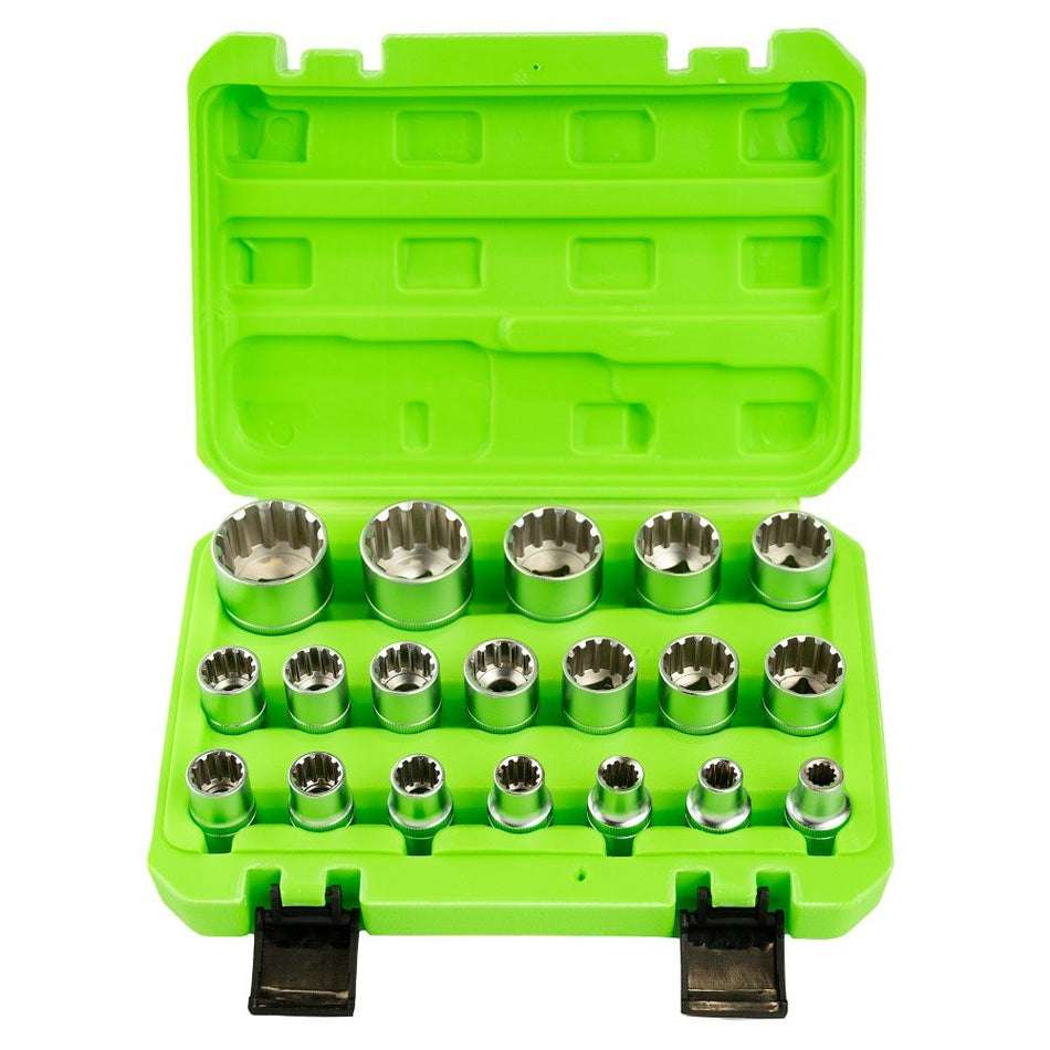 19 PCS 1/2" "GEAR LOCK" SOCKETS 8–32 MM DS1316