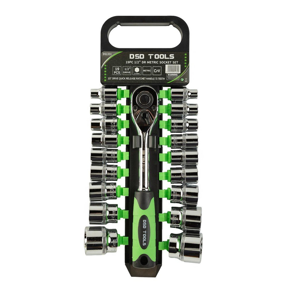 19 PCS 1/2" SOCKET SET 8-32 mm, DS1331