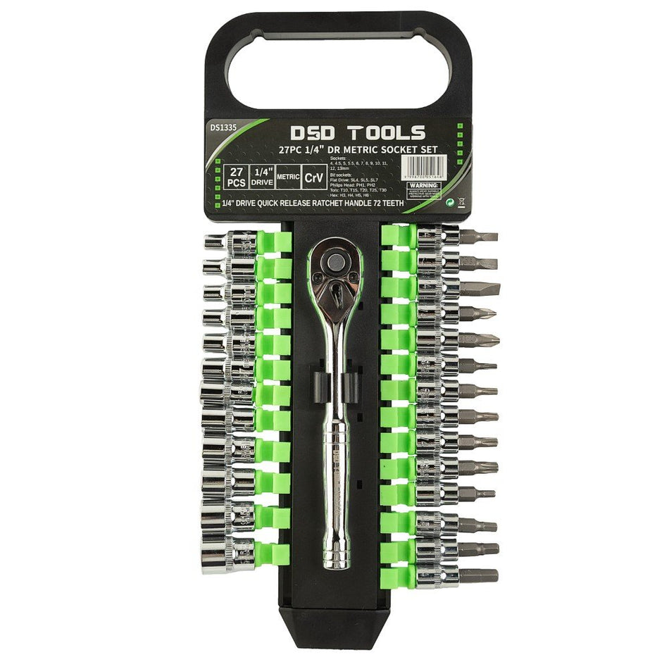 27 PCS. 1/4" SOCKET SET DS1335