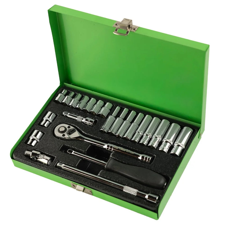 24 PCS 1/4" RATCHET AND SOCKET SET DS1336