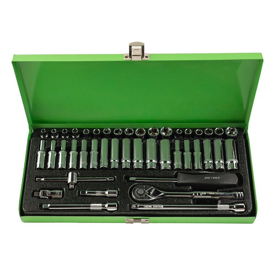 43 PCS. 1/4" IMPACT WRENCH AND SOCKET SET DS1337
