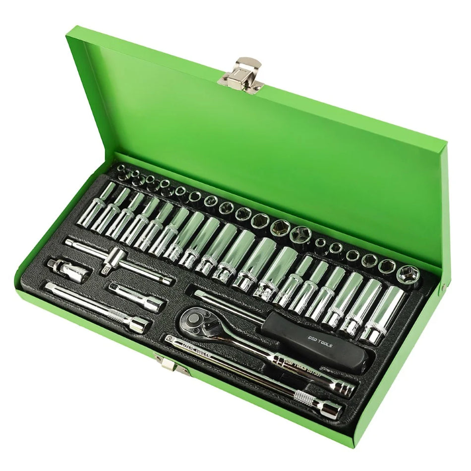43 PCS. 1/4" IMPACT WRENCH AND SOCKET SET DS1337