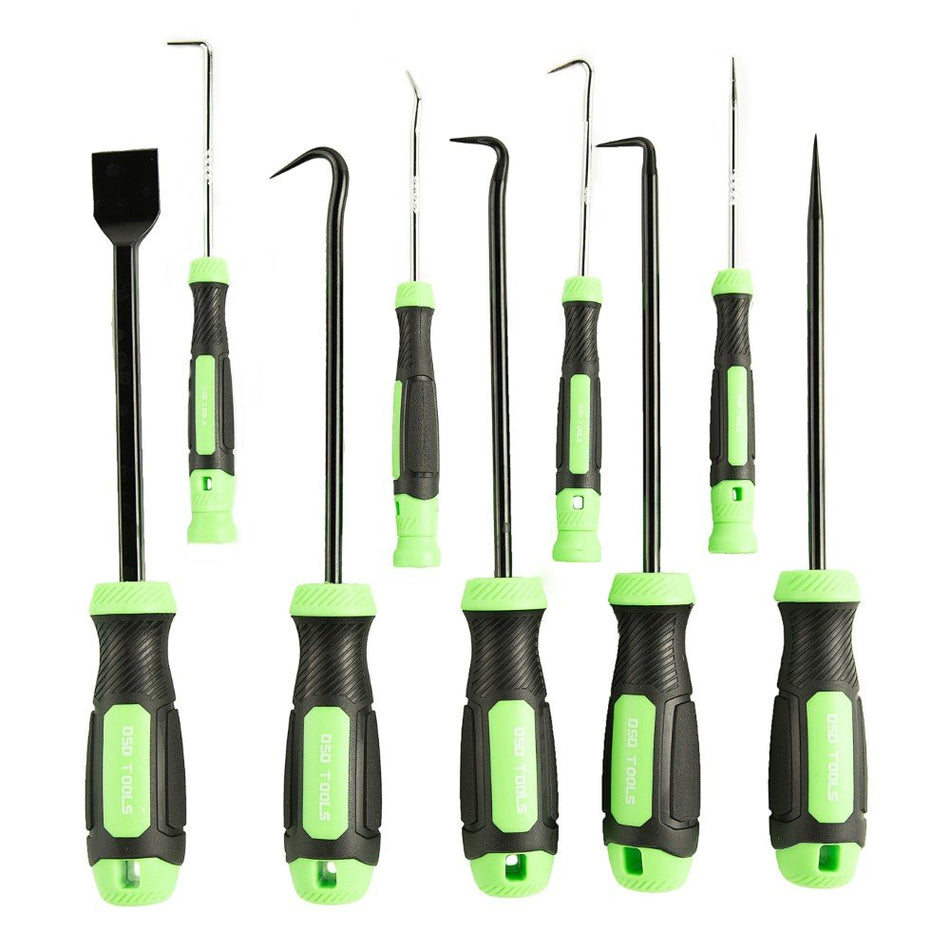 Set of 9 Solid Hooks and Sharp Hooks DS1381