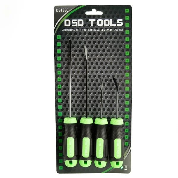 Set of 4 Tools for Removing Spoon Tip O-Rings and Oil Seals DS1386