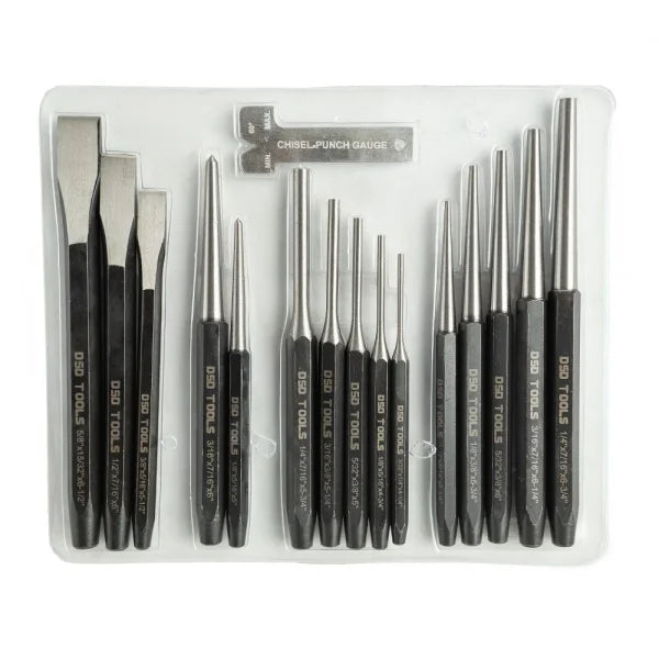 Set of 16 Punches and Chisels DS1392