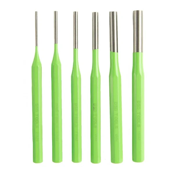 Set of 6 Punch Pins 150 mm Length 2.5 - 10 mm DS1395