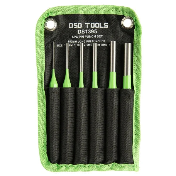 Set of 6 Punch Pins 150 mm Length 2.5 - 10 mm DS1395