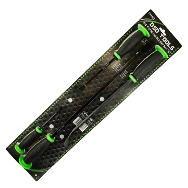 Set of 4 crowbars with passing handle and protection DS1403