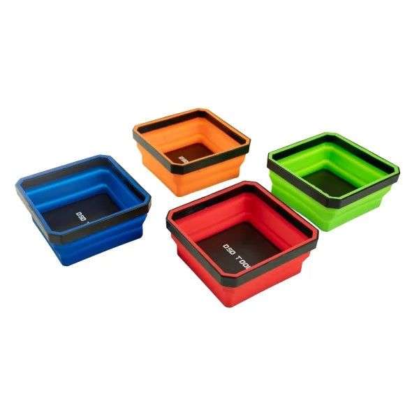 FOLDABLE MAGNETIC PARTS TRAYS – 4-PIECE SET DS1423