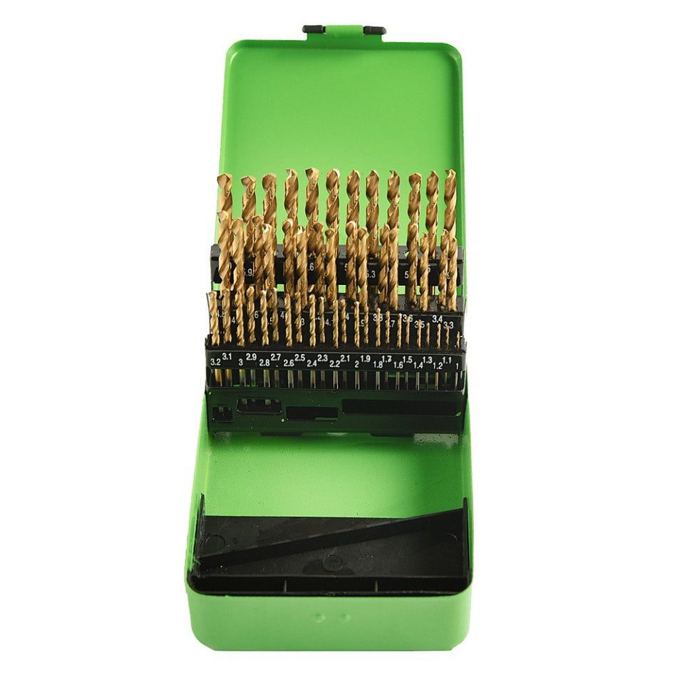 51 dalių inžinerinis HSS metrinių grąžtų rinkinys 1 mm - 6 mm DS1434