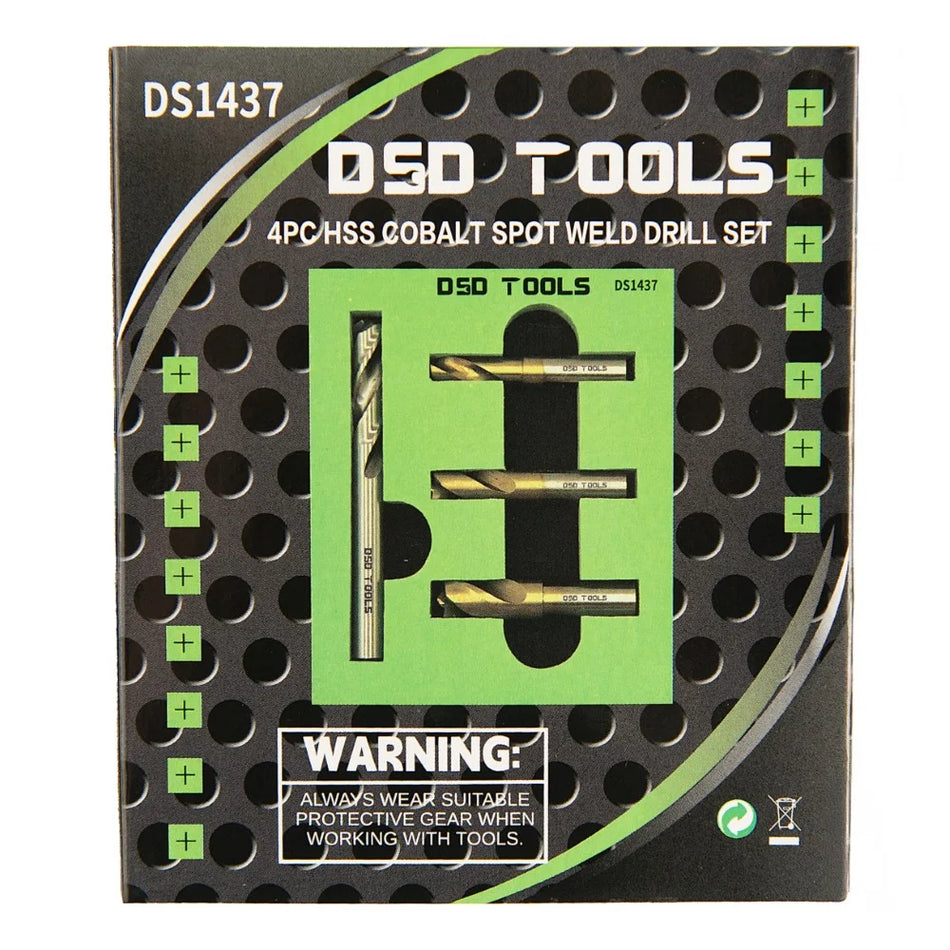 4 PCS HSS COBALT SPOT WELDING DRILL BIT SET DS1437
