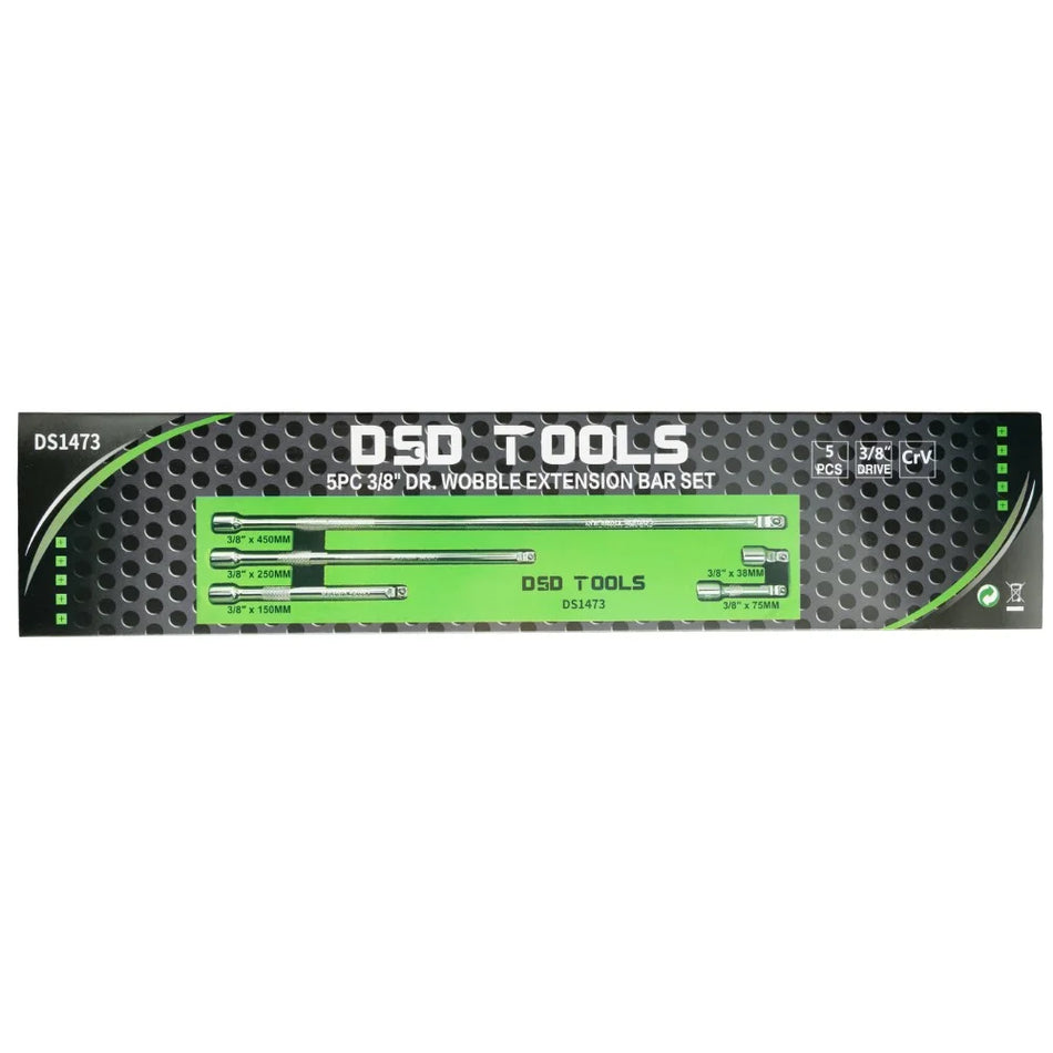 Set of 5 Flexible Extension Handles 3/8" DS1473