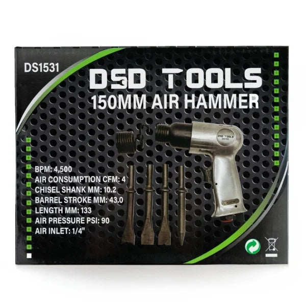 150 mm pneumatic hammer – 4,500 blows/min. DS1531