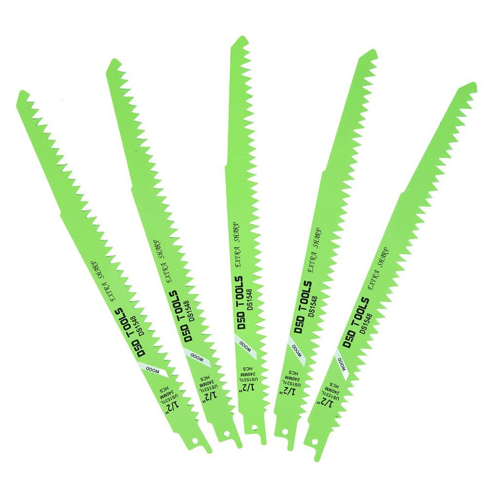 5 vnt. 240 mm tiesinio pjūklo geležtė medienai DS1548