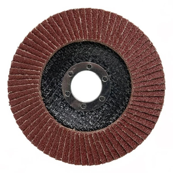 METAL GRINDING FLAP DISC 60 GRIT OXIDE (4 1/2") 115MM X 22.2MM 10 PCS. DS3008