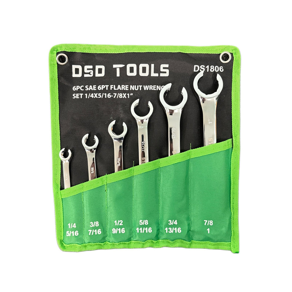 6 PCS. SET OF COLIN HEX WRENCHES FOR TUBE NUTS DS1806